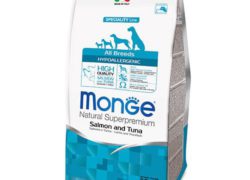 Корм для собак Monge Dog Speciality Hypoallergenic гипоаллергенный лосось с тунцом, 2.5 кг